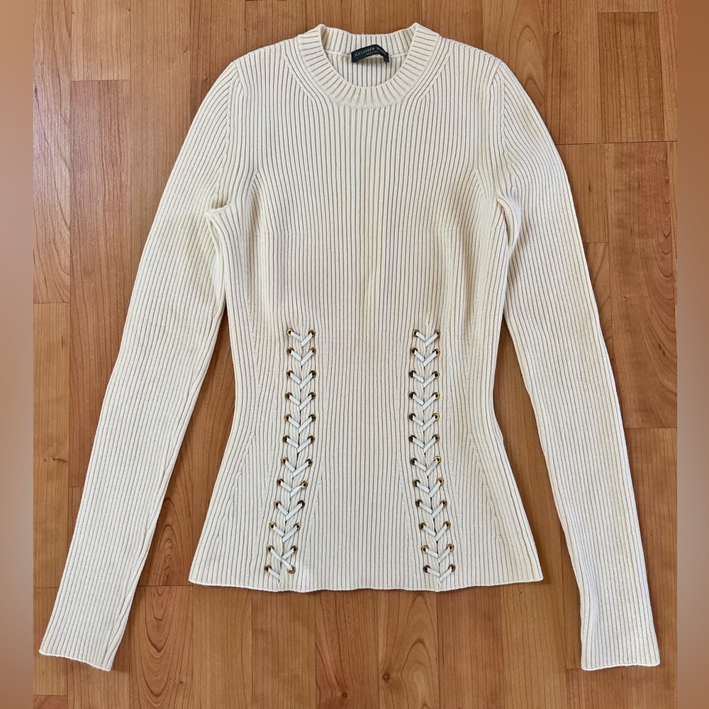 Alexander McQueen Corset style sweater